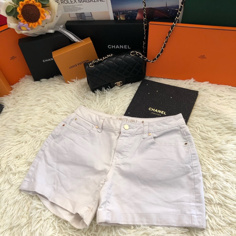 Jennifer Lopez Denim Jean Shorts (Free Mystery Clothes)